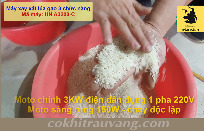 Cấu tạo máy xát trắng gạo
